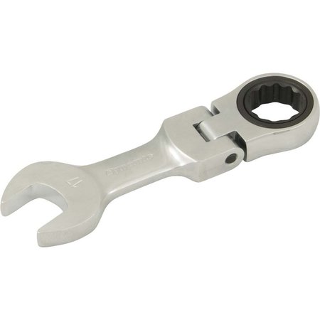 DYNAMIC Tools 17mm Stubby Flex Head Ratcheting Wrench D076317